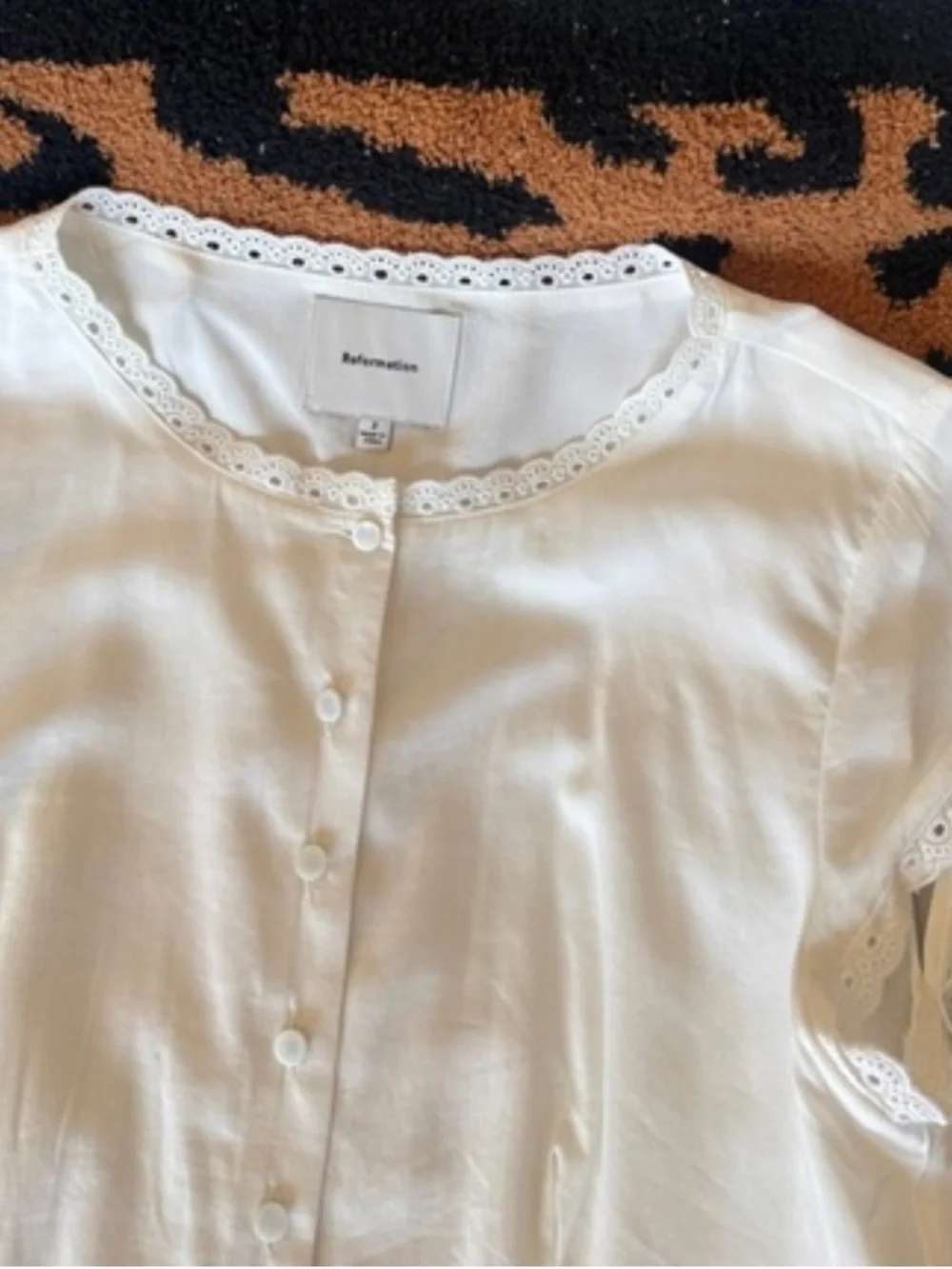 Reformation Valetta Two Piece In White, brand new, never worn, no flaws. - Picture 5 of 9